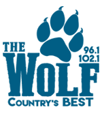 96.1 & 102.1 The Wolf Logo